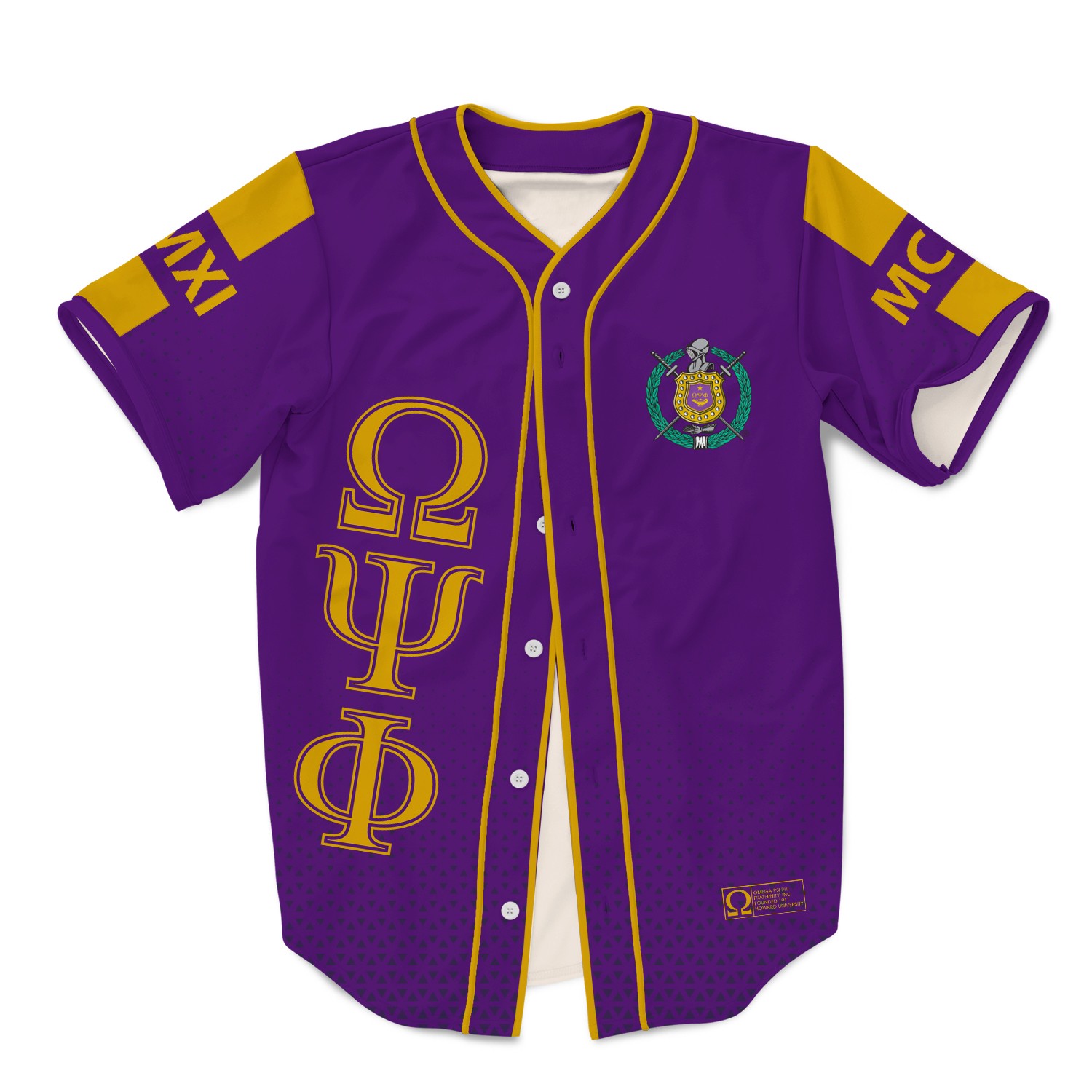  Bad Bananas Omega Psi Phi Fraternity - Athletic Jersey - Hockey  Style - Big Blocks - Official Vendor : Clothing, Shoes & Jewelry